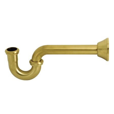 KINGSTON BRASS CC2187 Vintage 1-1/4" Decor P-Trap, Brushed Brass CC2187